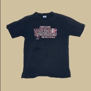 Vintage Black Portland Trailblazers Tee